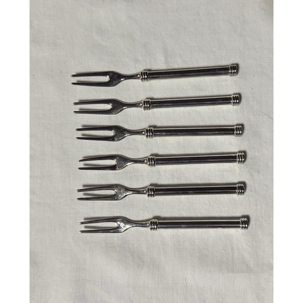 Oneida Endurance 18/10 Stainless Steel Flatware Pickle Cocktail Fork 6" Set of 6